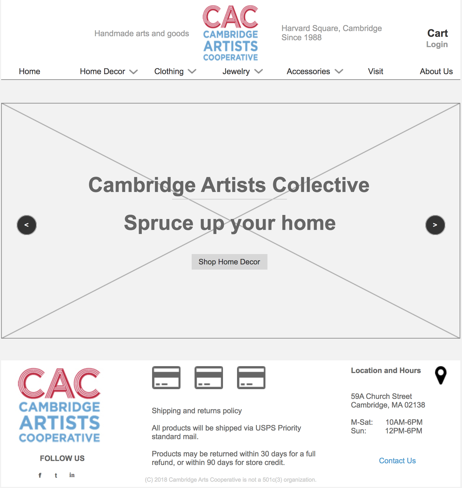 CAC Home page
